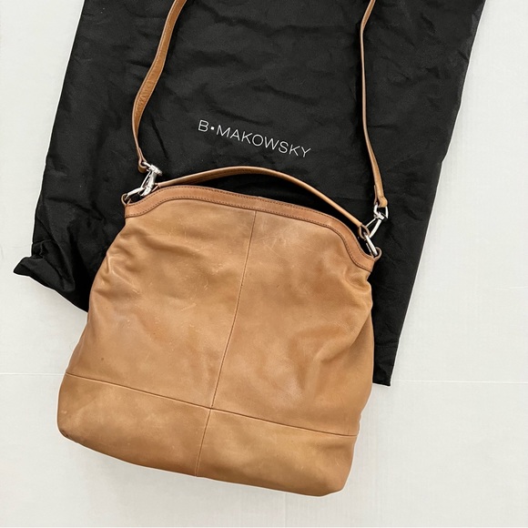 B•Makowsky Leather Bag - Picture 2 of 10